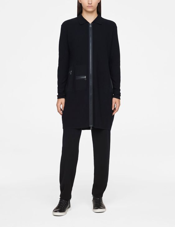 Sarah Pacini LANGE CARDIGAN - RITSDETAILS