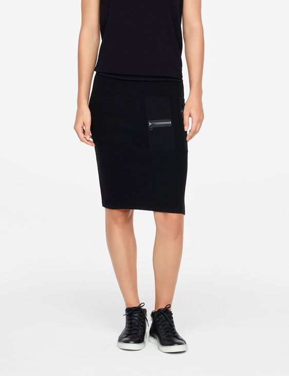 Sarah Pacini JUPE DROITE - MULTI-ZIPS