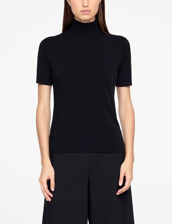 Sarah Pacini SWEATER - RIBBED MOCK NECK