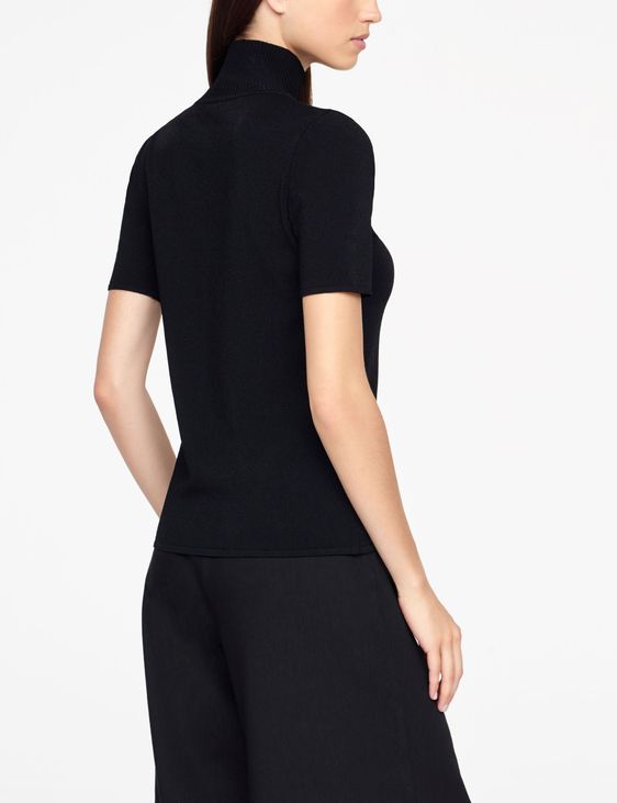 Sarah Pacini SWEATER - RIBBED MOCK NECK