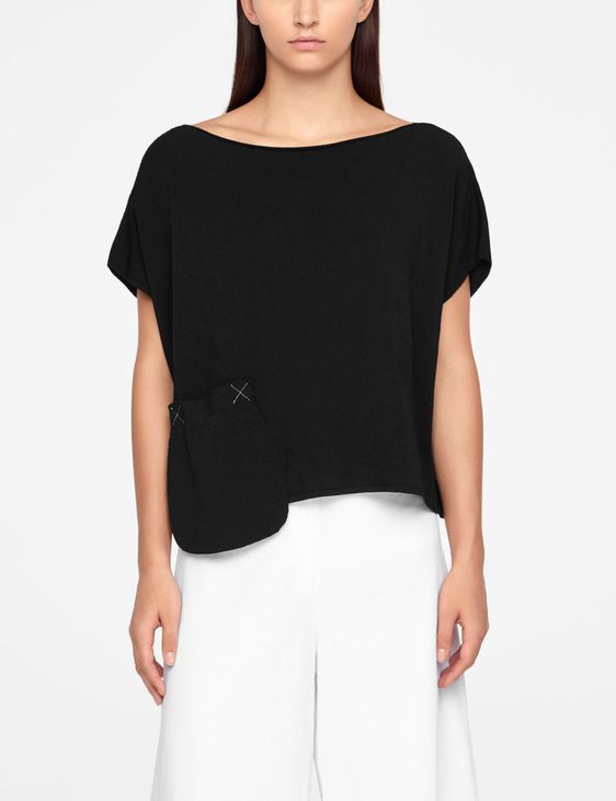 Sarah Pacini SWEATER - CAP SLEEVES