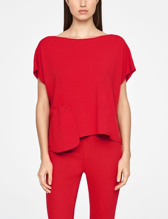 Sarah Pacini PULL COURT - POCHE APPLIQUÉE