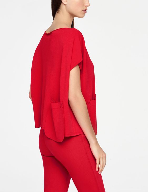 Sarah Pacini PULL COURT - POCHE APPLIQUÉE