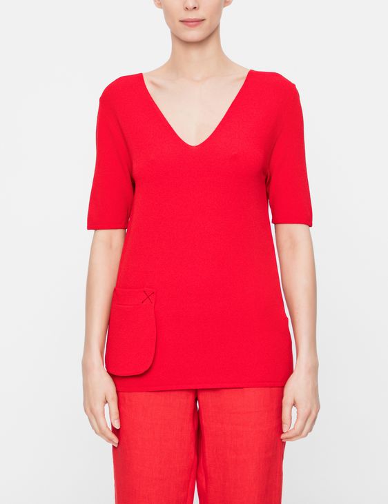 Sarah Pacini SWEATER - POUCH POCKET