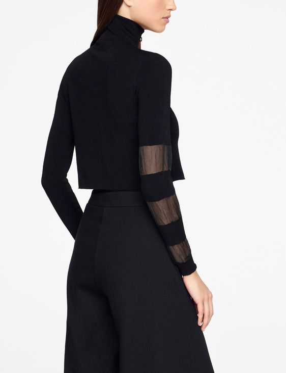 Sarah Pacini CARDIGAN - DÉTAILS TRANSLUCIDES