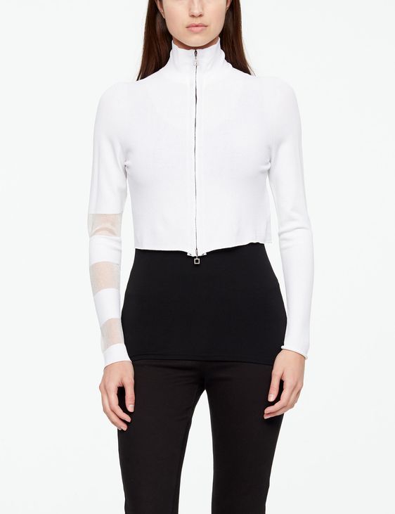 Sarah Pacini CARDIGAN - DÉTAILS TRANSLUCIDES