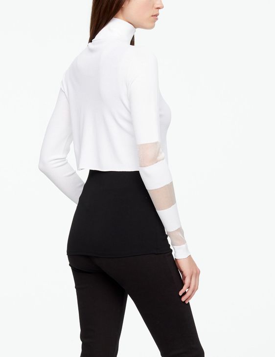 Sarah Pacini CARDIGAN - DÉTAILS TRANSLUCIDES