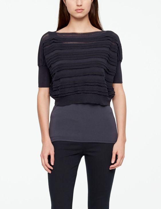 Sarah Pacini PULL COTON MAKO - RAYURES