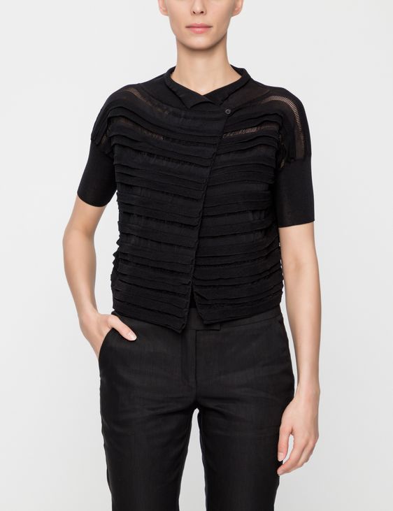 Sarah Pacini CARDIGAN - MAKO COTTON CROPPED