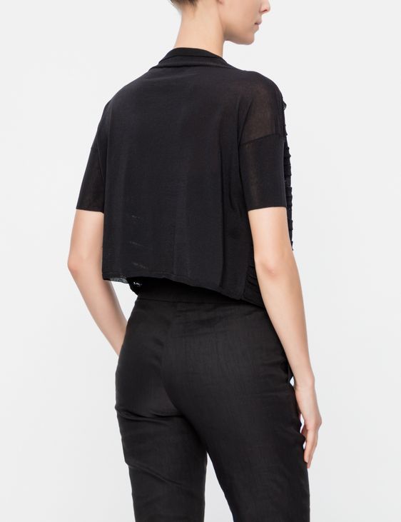 Sarah Pacini CARDIGAN - MAKO COTTON CROPPED