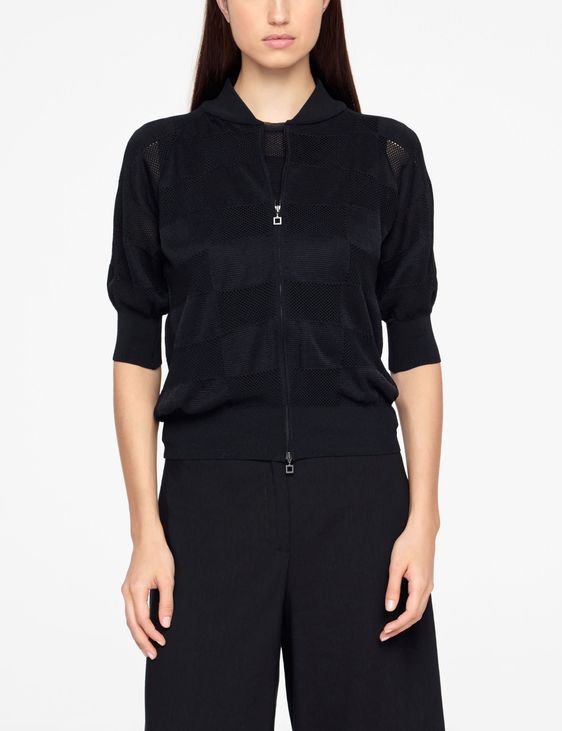 Sarah Pacini CARDIGAN MIT REISSVERSCHLUSS