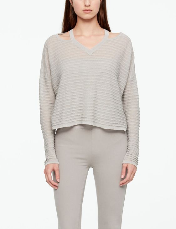 Sarah Pacini PULL EN LIN - RELIEF