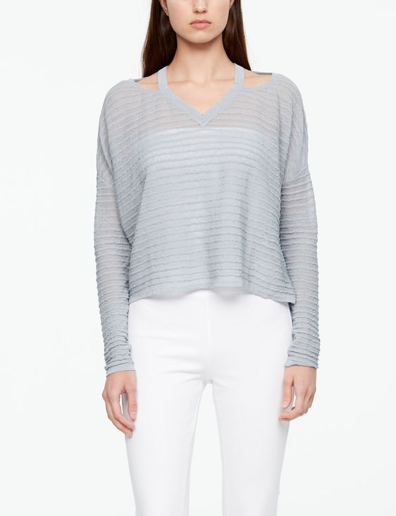 Sarah Pacini PULL EN LIN - RELIEF