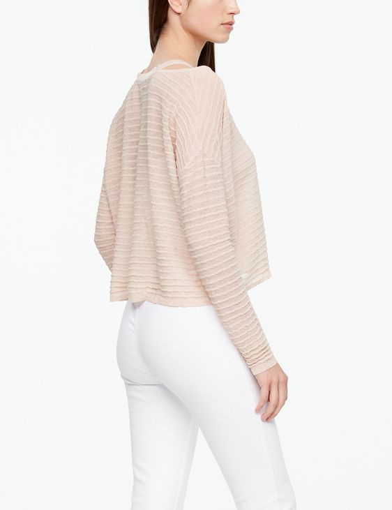 Sarah Pacini LINEN SWEATER - RELIEF