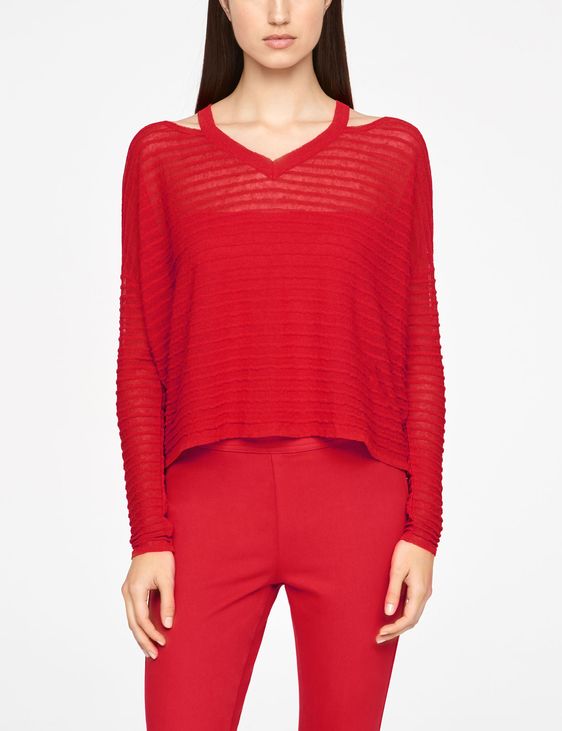 Sarah Pacini PULL EN LIN - RELIEF