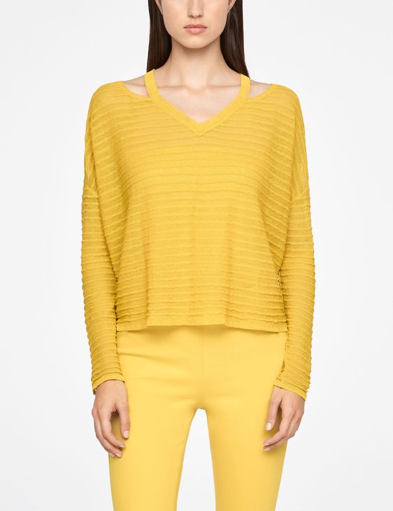 Sarah Pacini LEINEN-SWEATER - RELIEF