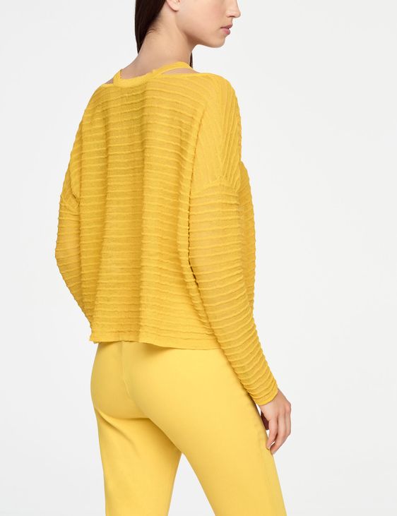 Sarah Pacini LEINEN-SWEATER - RELIEF