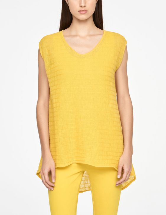 Sarah Pacini LINEN SWEATER - STRIPED