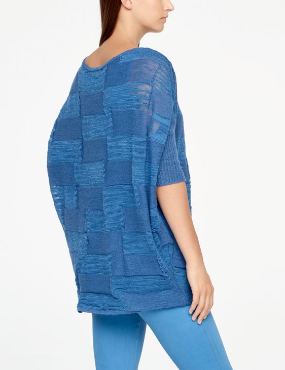 Sarah Pacini LEINEN-SWEATER - HALBE ÄRMEL