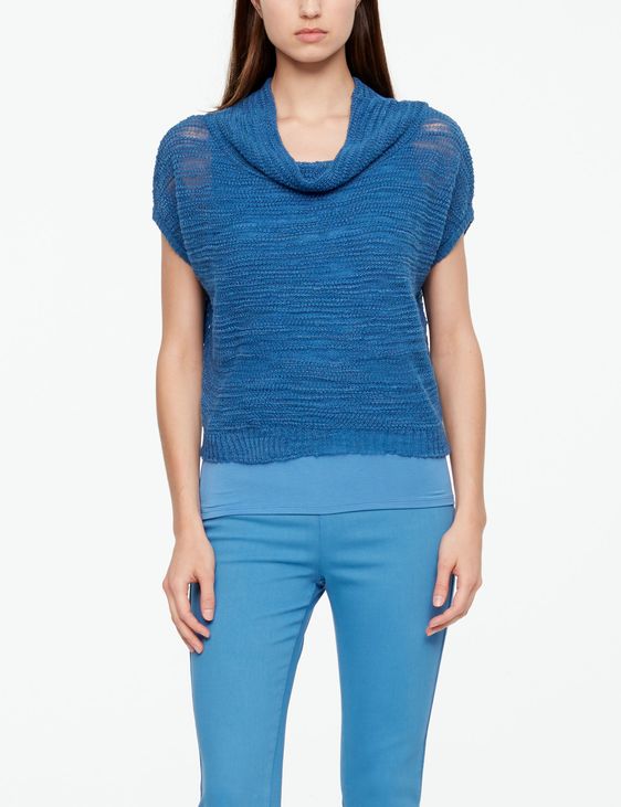 Sarah Pacini OPENWORK SWEATER - KURZAERMLIG