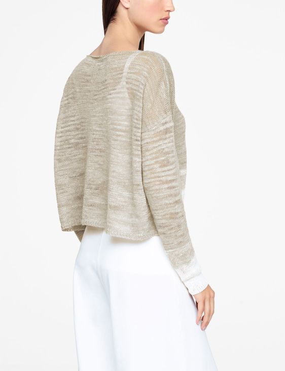 Sarah Pacini OMBRE SWEATER - SIDE SLITS