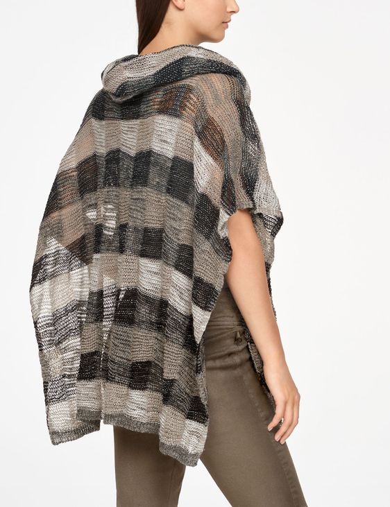 Sarah Pacini PONCHO EN LIN - CARREAUX