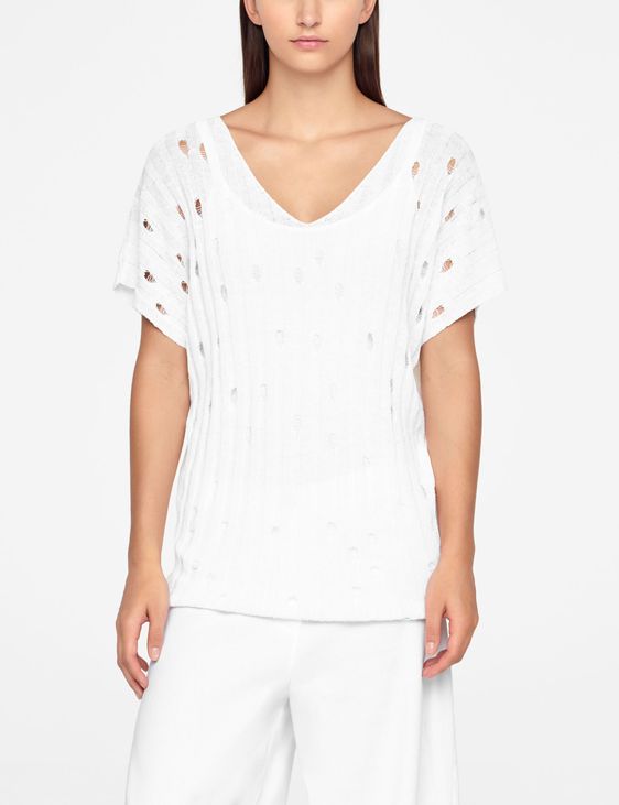 Sarah Pacini PULL EN LIN - COL V