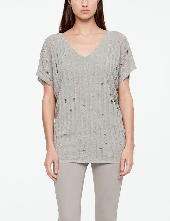 Sarah Pacini PULL EN LIN - COL V