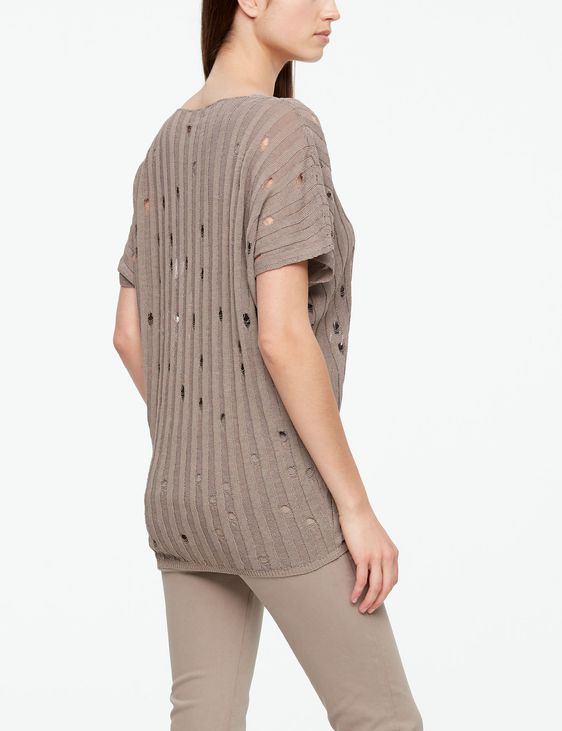 Sarah Pacini PULL EN LIN - COL V