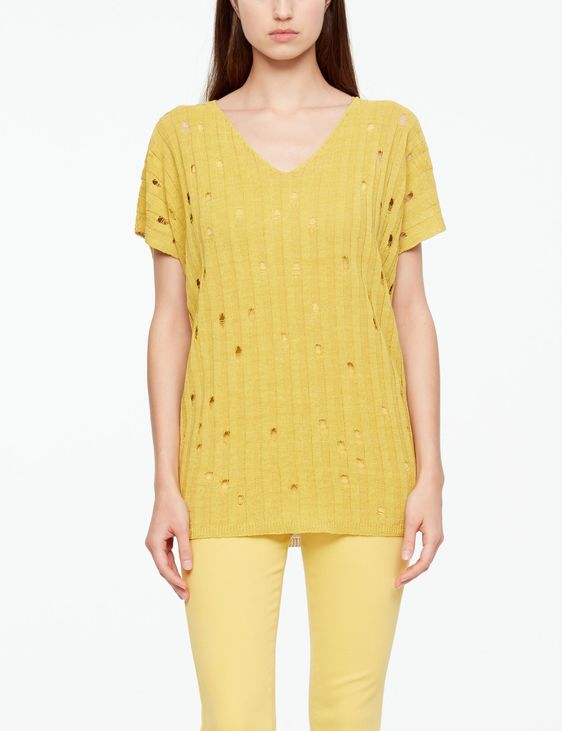 Sarah Pacini PULL EN LIN - COL V