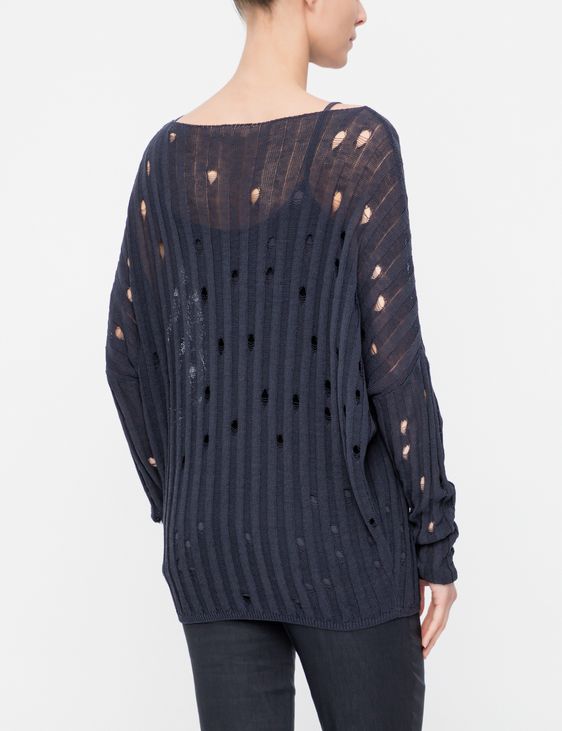 Sarah Pacini PULL EN LIN - COL BATEAU