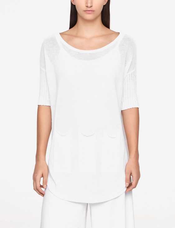 Sarah Pacini SWEATER - PATCH POCKETS