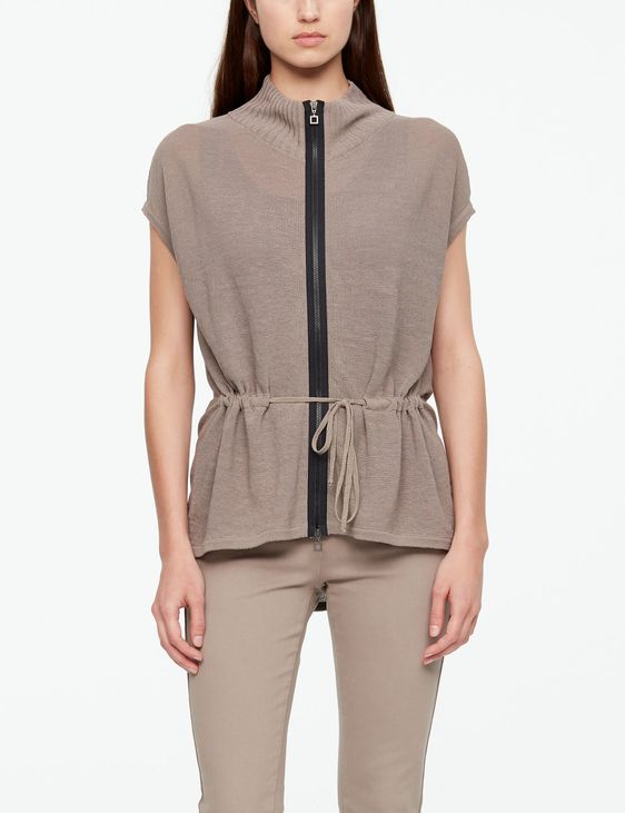 Sarah Pacini LINNEN CARDIGAN - TREKTOUWTJE