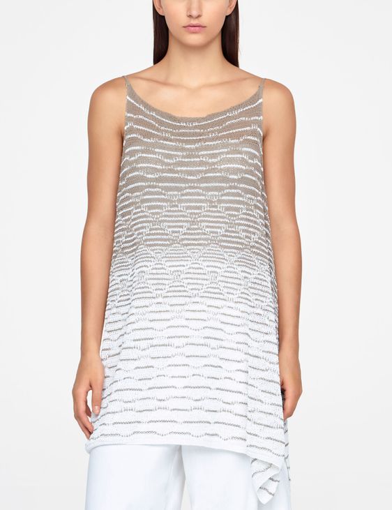 Sarah Pacini LEINEN-SWEATER - SEITLICHER SCHLITZ