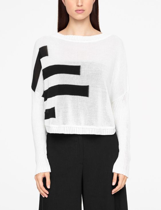 Sarah Pacini KURZER SWEATER - ORGANISCHE BAUMWOLLE