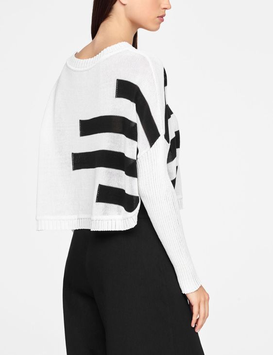 Sarah Pacini KURZER SWEATER - ORGANISCHE BAUMWOLLE