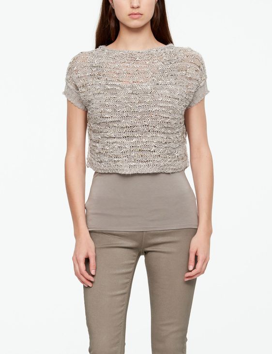 Sarah Pacini MAKO COTTON PULLOVER - KURZ