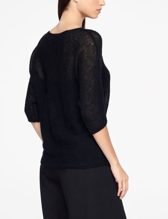 Sarah Pacini MOHAIR SWEATER - HALF SLEEVES