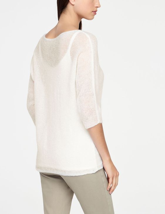 Sarah Pacini ULTRA-LEICHTER SWEATER MOHAIR - 1/2-ÄRMEL