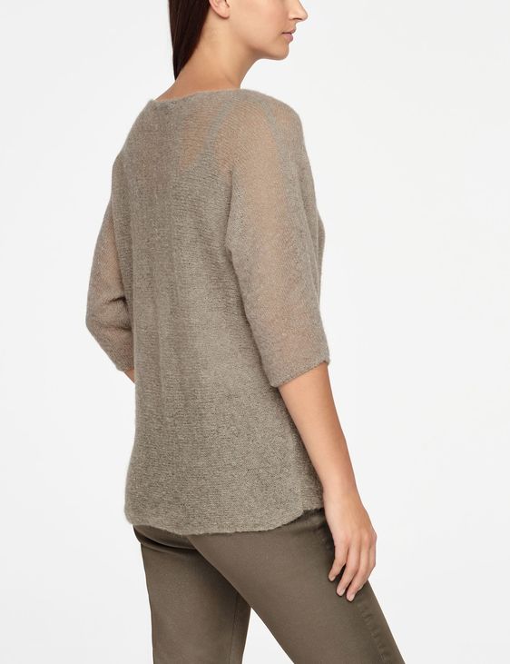 Sarah Pacini ULTRA-LEICHTER SWEATER MOHAIR - 1/2-ÄRMEL