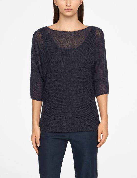 Sarah Pacini MOHAIR SWEATER - HALF SLEEVES
