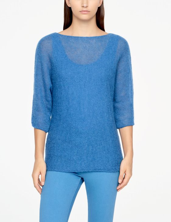 Sarah Pacini MOHAIR SWEATER - HALF SLEEVES
