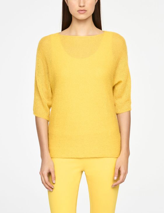 Sarah Pacini ULTRA-LEICHTER SWEATER MOHAIR - 1/2-ÄRMEL
