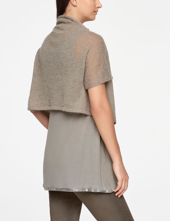 Sarah Pacini CROPPED MOHAIR CARDIGAN