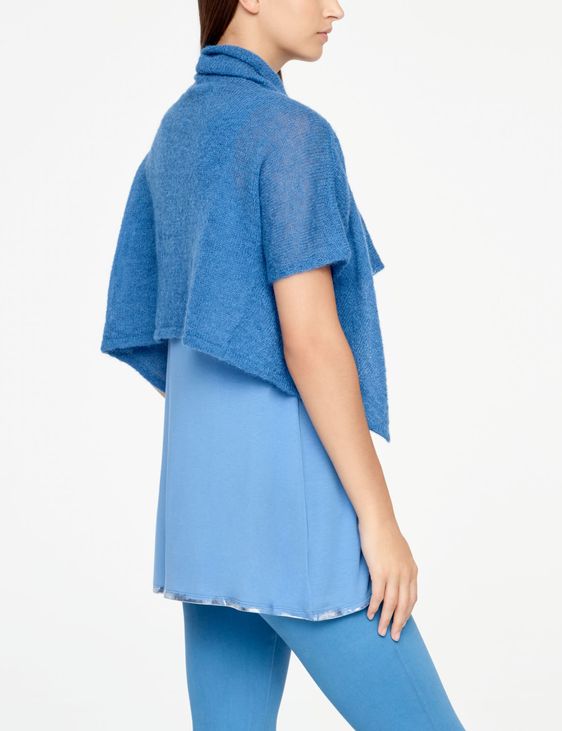 Sarah Pacini KURZER CARDIGAN ULTRA-LEICHTES MOHAIR - KURZÄRMLIG