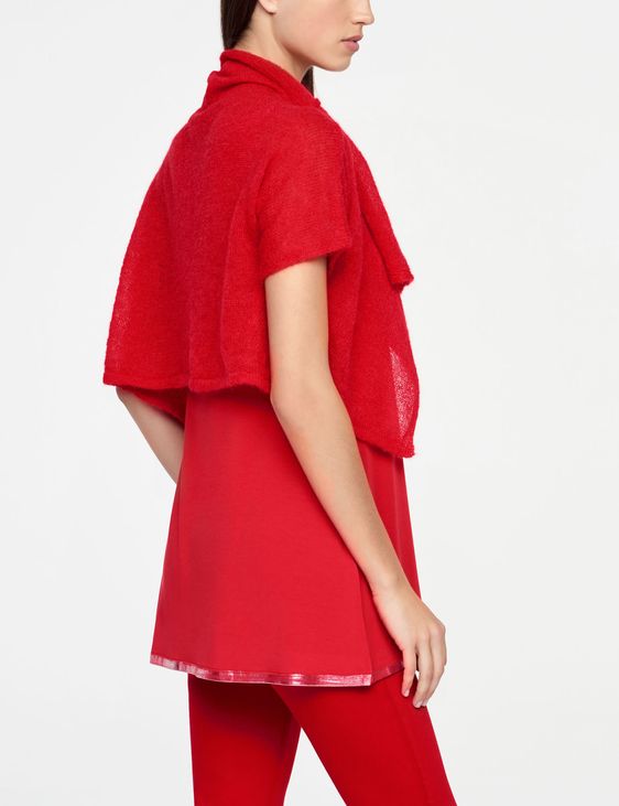 Sarah Pacini KURZER CARDIGAN ULTRA-LEICHTES MOHAIR - KURZÄRMLIG