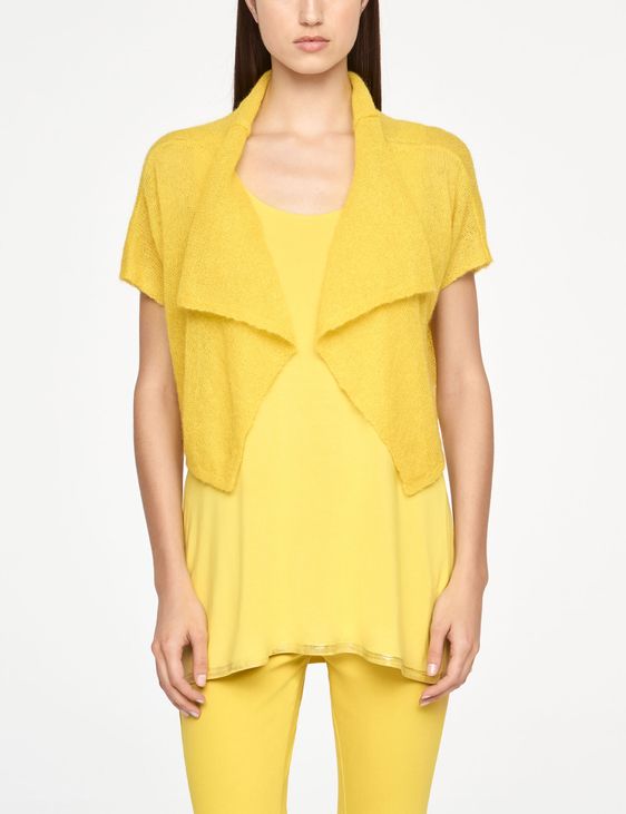 Sarah Pacini CROPPED MOHAIR CARDIGAN