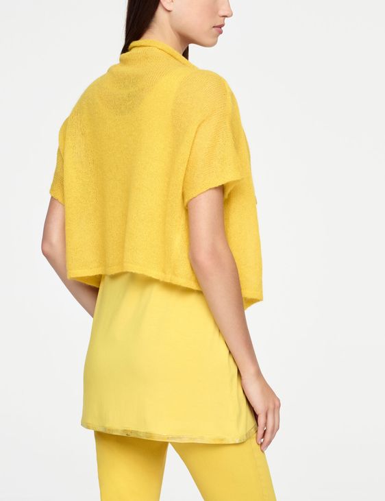 Sarah Pacini CROPPED MOHAIR CARDIGAN