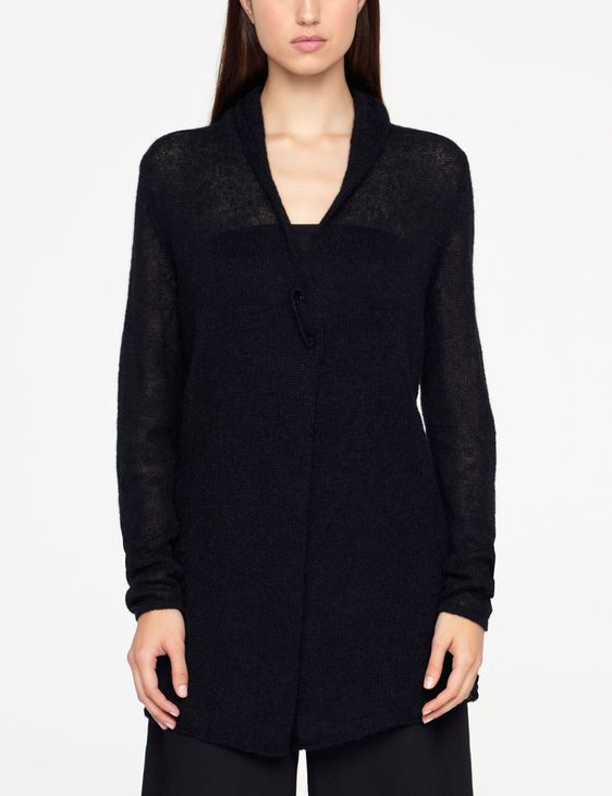 Sarah Pacini LONG MOHAIR CARDIGAN