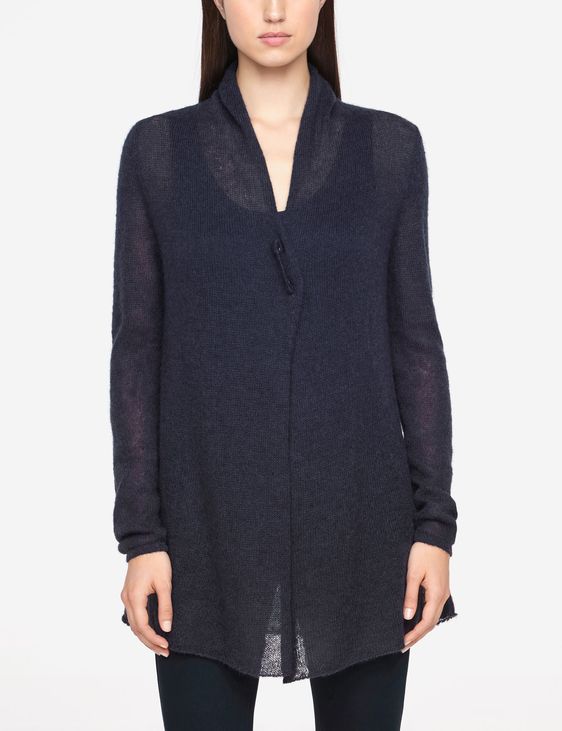 Sarah Pacini LONG MOHAIR CARDIGAN